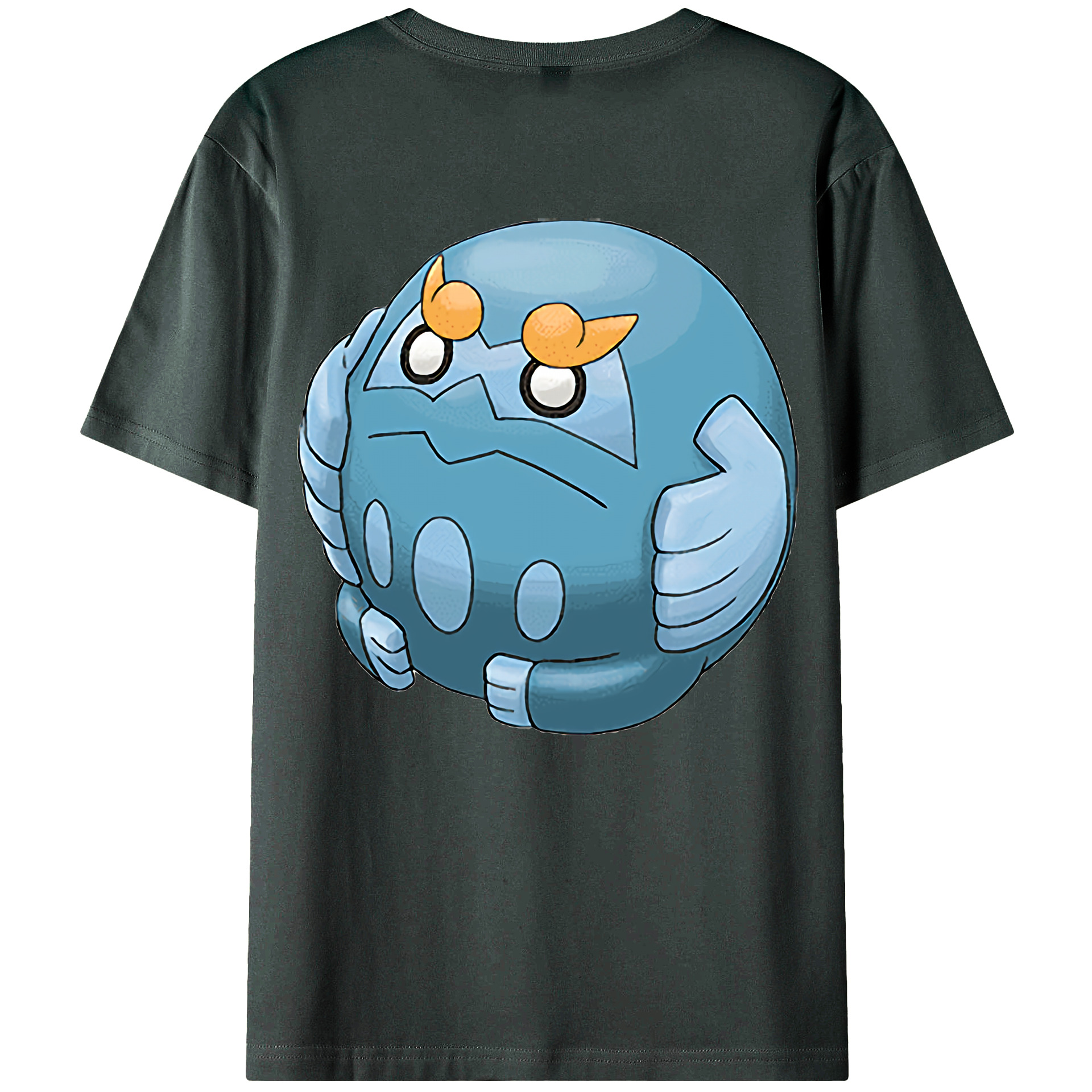 （画像用） ポケットモンスター Pokémon 綿100％ メンズ半袖Tシャツ（バックプリント） 通気性